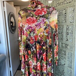 Floral Multicolor Midi Dress